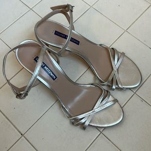 Stuart Weitzman Silver Heels